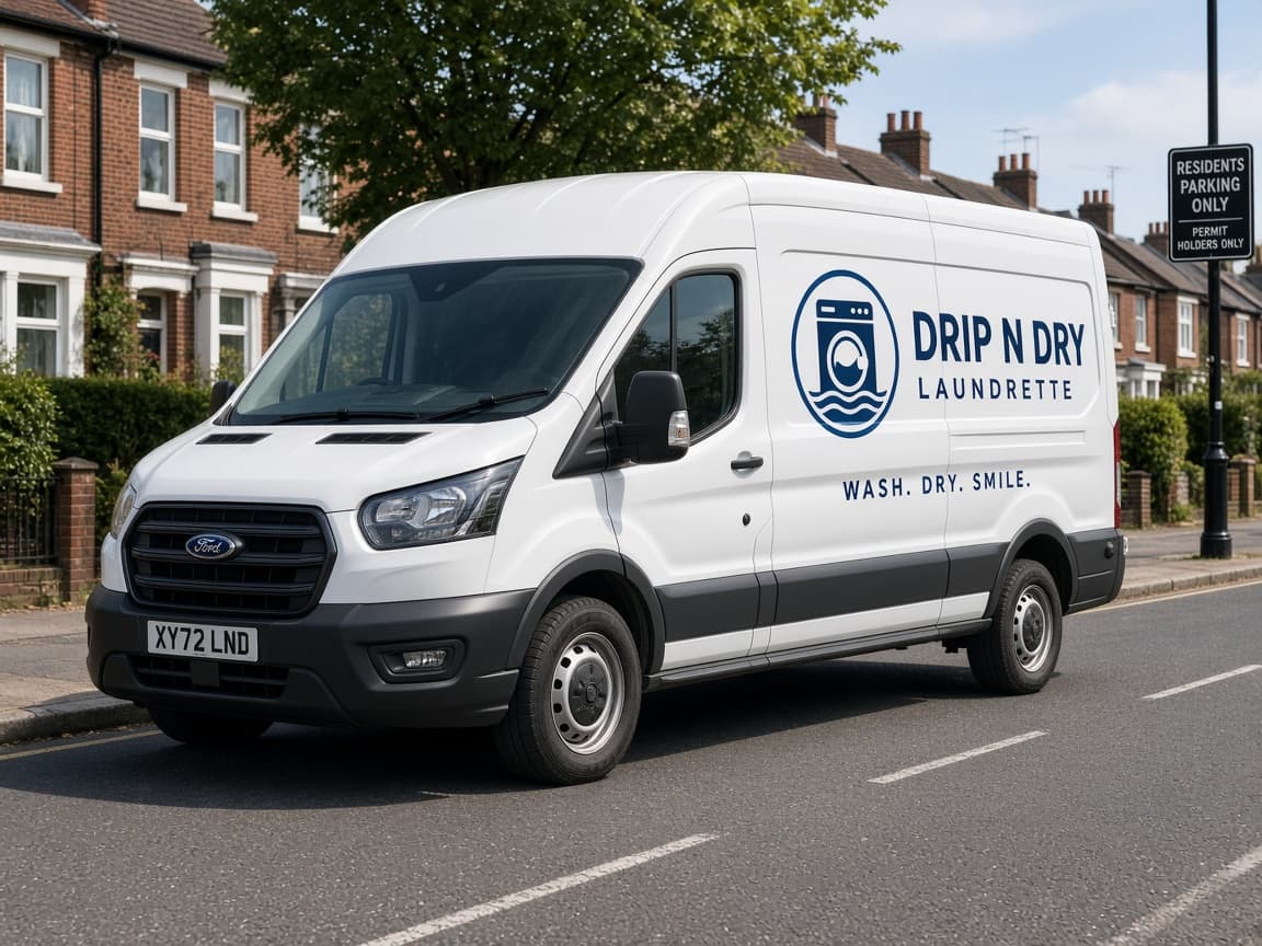 Drip N Dry collection and delivery van in Keighley