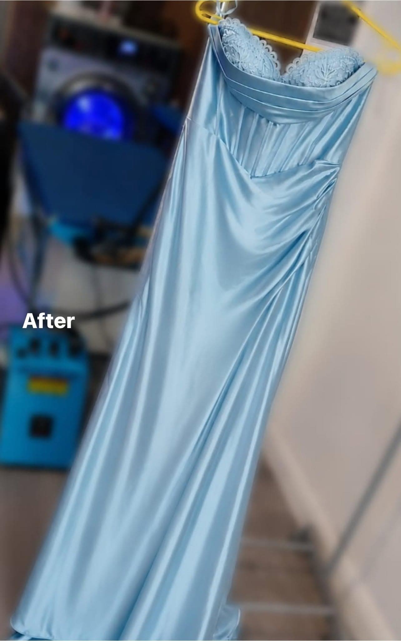 Silk dress after specialist garment cleaning